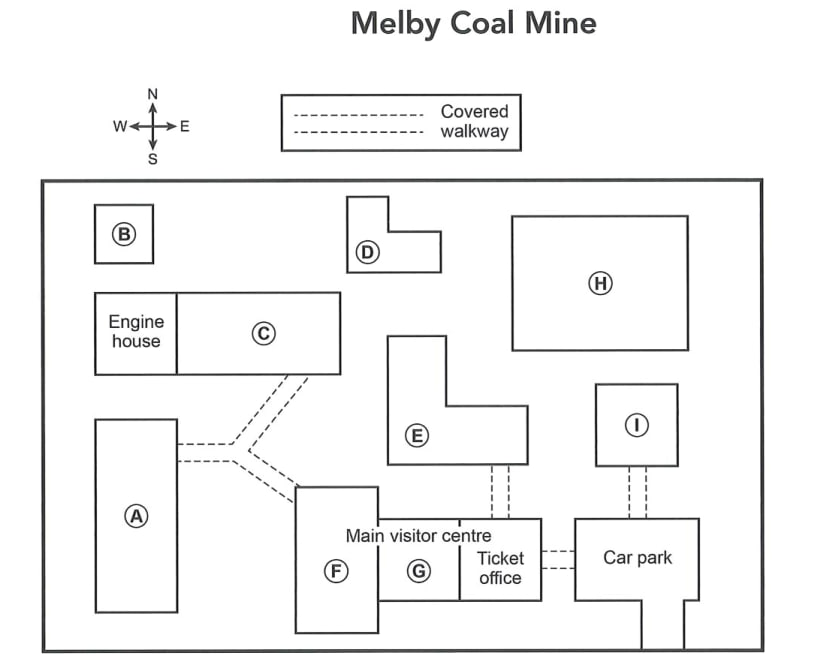 Map of Melby Coal Mine